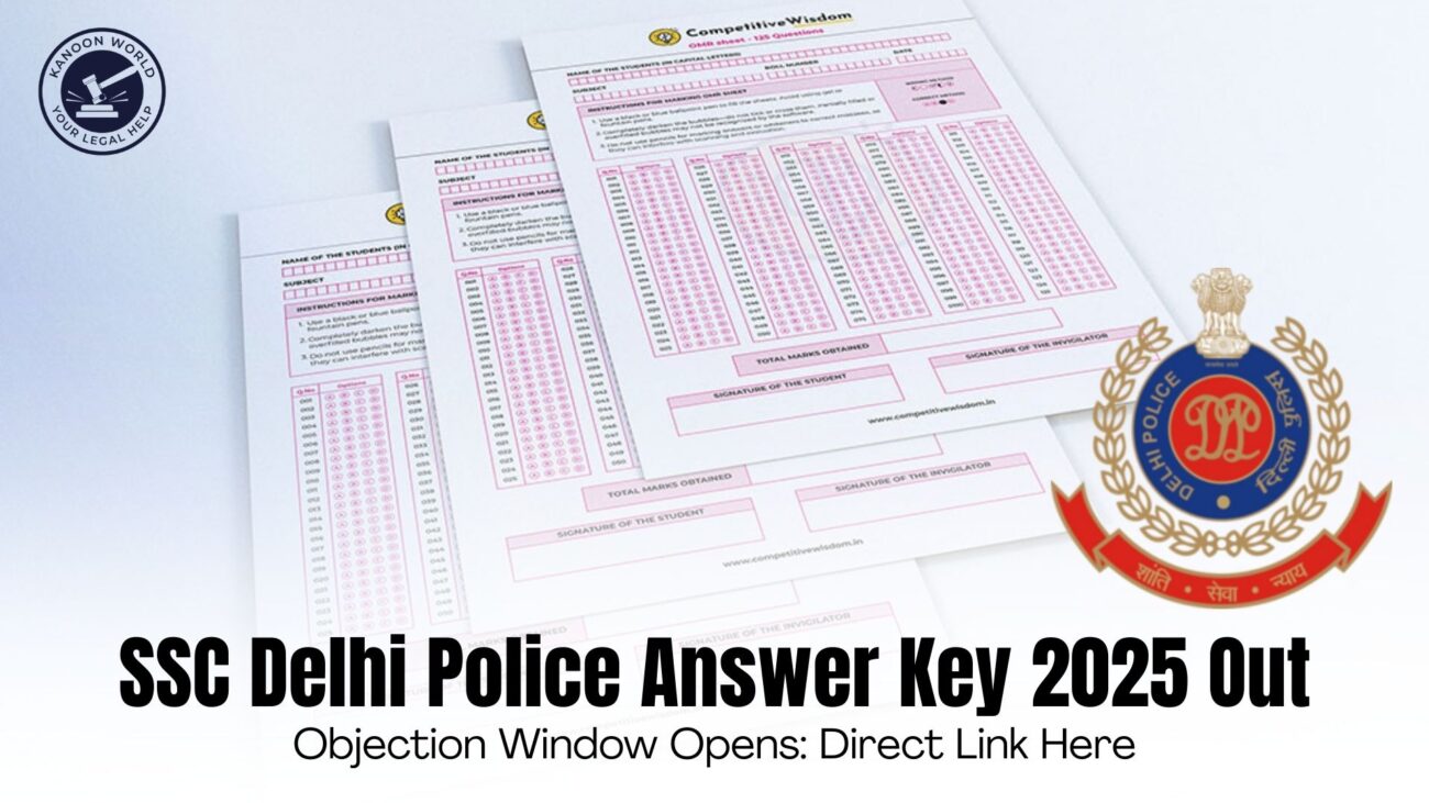 Delhi Police Answer Key